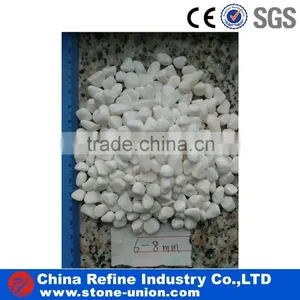 6-8mm White Pebble Stone thumbnail-1