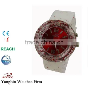 Custom Design Glitter Watch With Clear Band Watch thumbnail-1