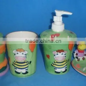 Milk Caw Ceramic Soap Set Baby Bath Set thumbnail-1
