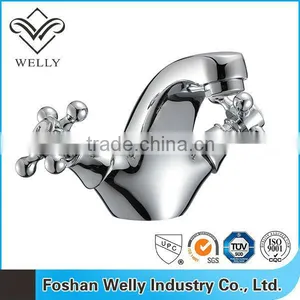 USA Designed Double Lever Bathroom Mixer Tap thumbnail-1
