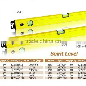 Professional Aluminum Spirit Level Ruler / Aluminum Spirit Level thumbnail-1