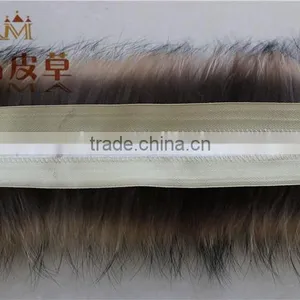 2016 New Arrival Fur Strips Women Men Jacket 70cm Detachable Raccoon Fur Trim For Hood thumbnail-5