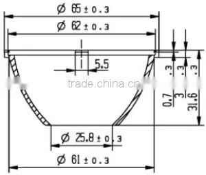 24 Degree Cob Led Light Reflector Wholesale for Spotlamp and Downlight thumbnail-2