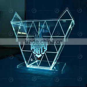 High Quality Night Bar Acrylic LEDRGB Light Table Designs, Night Club dj Facade, Night Bar Booth Night Bar Furniture thumbnail-4
