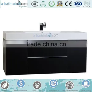 Elegant Modern Single Sink MDF Bathroom Vanity thumbnail-1
