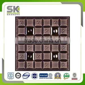 Warm Wall Face Decor Wooden Color 3D Leather Panel For Home thumbnail-4