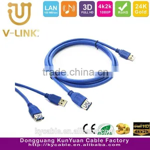 Wholesale Male to Female Usb Shielded High Speed Cable 3.0 ,usb Extension Cable for Mobile Accessories thumbnail-1