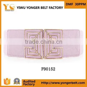 Wide Beautiful High Quality Wholesale Lady Fashion Women Elastic Belt thumbnail-2