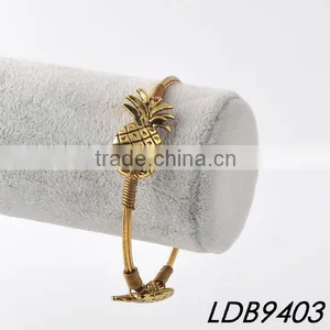 There Gold Pineapple Bangle Pineapple Wrap Bracelet thumbnail-1