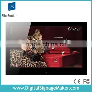 32" Wide Screen Advertising Player,Retail Store Advertising Player, Wall Mounted Advertising Player thumbnail-1