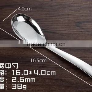 Soup Spoon Stainless Steel 410 of Mirror Polish and Gold Color thumbnail-5