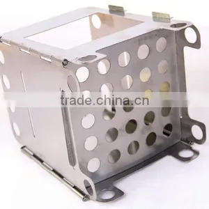 2016 Hot Sale New Emergency Portable Foldable Survival Mini Pocket Wood Burning Credit Card Stove for Survival Kit thumbnail-4