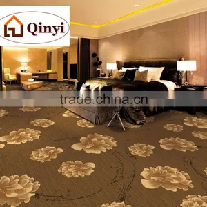 High Quality Luxury Warmth Polyester Yarn Printing Hotel Hall Corridor Carpet Customize Pattern Star Carpet thumbnail-5