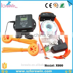 LCD Srceen Dog Pet Shock Collar Electric Fence Underground X-800 Electric Dog Fence thumbnail-2