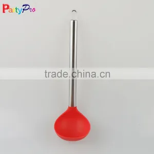 New Products 2016 China Supplier Stainless Steel Kitchen Utensils Silicone Spoon thumbnail-2