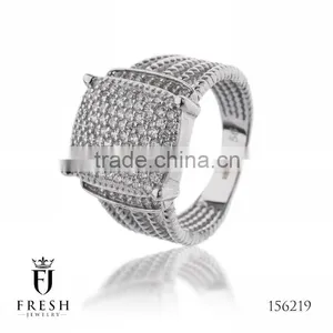 Fashion 925 Sterling Silver Ring - 156219 , Wholesale Silver Jewellery, Silver Jewellery Manufacturer, CZ Cubic Zircon AAA thumbnail-1
