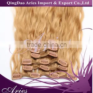 16inch 7pcs /set 100g Clip-in Hair Remy Human Hair Extensions for Women Beauty thumbnail-4