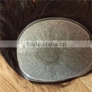 Full Lace Closure Silk Top Silky Yaki 100% Human Indian Remy Hair Partial Wig thumbnail-1