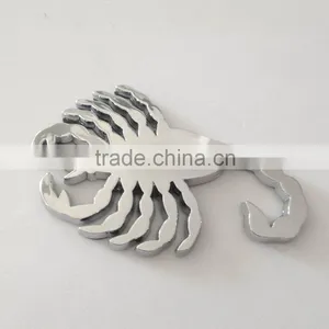 Manufacturer Fashion Sticker Car Design 3D ABS Plastic Chrome Car Decoration Sticker thumbnail-2