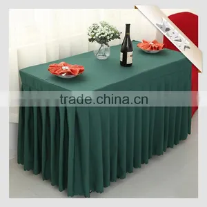 Factory Wholesale 100% Polyester White Table Cloth Made in China thumbnail-1