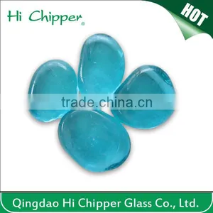 Yellow Decorative Glass Pebble Gems for Fire Pit thumbnail-2