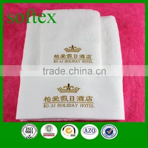 100% Cotton White Embroidery Towel for Hotel thumbnail-3