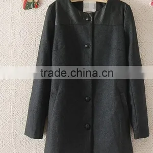 European and American Big New Women's Woolen Jacket and Long Sections Temperament Luxury Single-breasted Wool Coat thumbnail-6