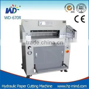 Heavy -duty Hydraulic Paper Cutting Machine ( WD-670R) thumbnail-1