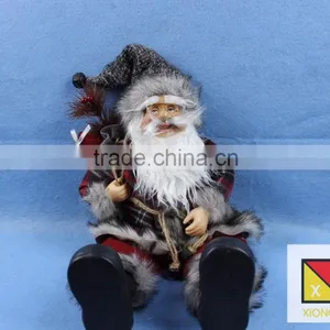 Majestic Sitting Santa Claus Christmas Figure With Gift Bag thumbnail-1