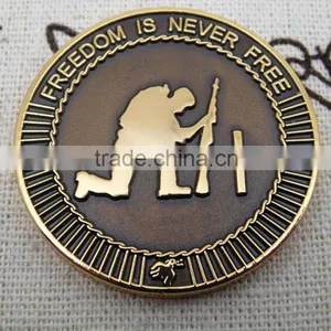 Cheap Custom Coins Free Delivery Metal Medieval Coin Low Price Top Quality Factory Custom Metal Memorial Coin thumbnail-1