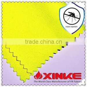Yellow Insect Repellent Cotton Twill Fabric With Low Formaldehyde thumbnail-1