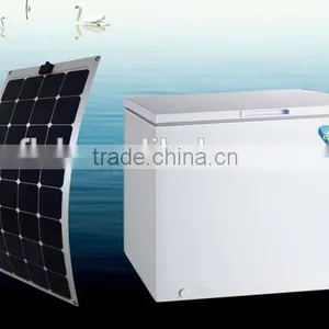 Solar Powered Refrigerator Fridge Freezer With Glass Door thumbnail-2