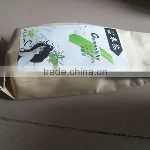 Side-gusset Kraft Paper Bag for Tea Sachet Packaging With Stikers thumbnail-1