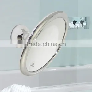 8" Bathroom Shower Mirror, Magnifying Wall Mounted Makeup Mirror, Shower Mirror With Suction Cup thumbnail-1