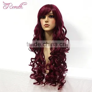 Loose Cheap Wavy 7A Grade Long Wig Wholesale Full Lace Wig New Design thumbnail-2