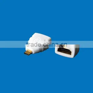 2016 High Quality HDMI Female to Micro HDMI Male Adapter White Color thumbnail-1