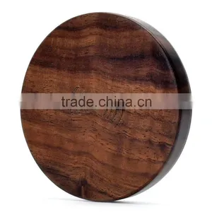 Bamboo Wood Qi Wireless Charger Mini Qi Charging Pad for Smartphones thumbnail-3