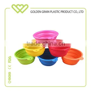 Hot Selling Wholesale Promotional Plastic Christmas Gifts Silicone Folded Pet Bowl thumbnail-1
