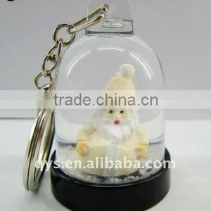 Santa Claus Snow Globe Key Chain/Key Ring thumbnail-1