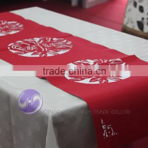 100% Polyester Laser Cutting Table Runner thumbnail-2