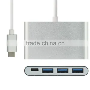 Type C USB 3.1 USB C Multiple 3 Ports 3.0 Hub With PD Power Charge thumbnail-1