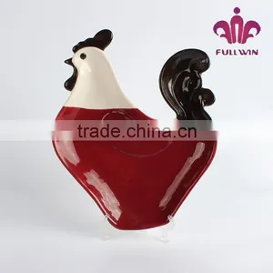 Cock Cheap Porcelain Plate Porcelain Souvenir Plate thumbnail-1