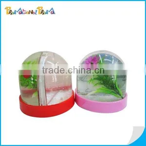 Mini Snow Globe With Resin Snowman for Gifts Children thumbnail-1