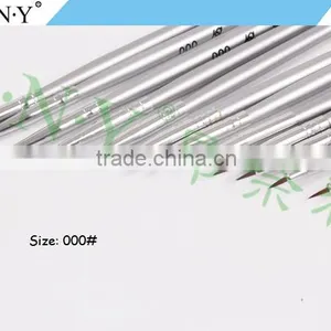 ANY Nail Art Beauty Design Wood Handle Cheap Nail Painting 12PCS Nail Brush Set thumbnail-3