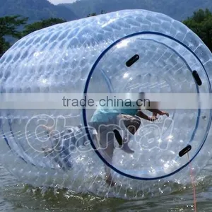 Hot Selling Commercial Dia 3m PVC/TPU Water Ball Roller Inflatable Water Roller Balls thumbnail-1