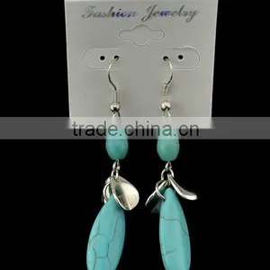 2016 New Design Boho Vintage Alloy Turquoise Long Earrings For Women thumbnail-1