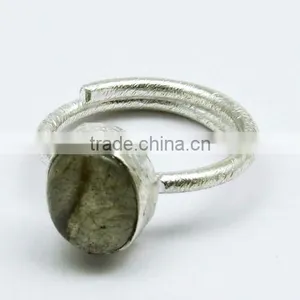 Simple Blue Labradorite 925 Sterling Silver Ring, Indian Fashion Silver Jewelry, Silver Jewelry Manufacturer thumbnail-4
