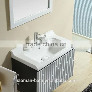 HM-C-13 Modern Soild Wood Bathroom Cabinet Set Bathroom Vanity thumbnail-6
