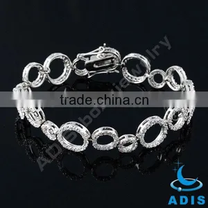 Stainless Steel Bracelet AAA Cubic Zircon Stone Wholesale Fashion Jewelry thumbnail-1