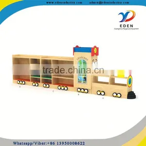 Hot Sale Beautiful Wooden Toy Cabinet Drawers Children thumbnail-3